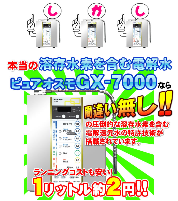間違い無しの還元水！